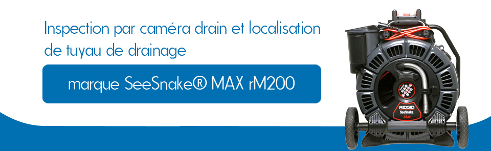 Inspection par caméra drain et localisation de tuyau de drainage